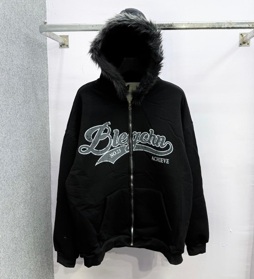 Zip Down Hoodie (wool inside)