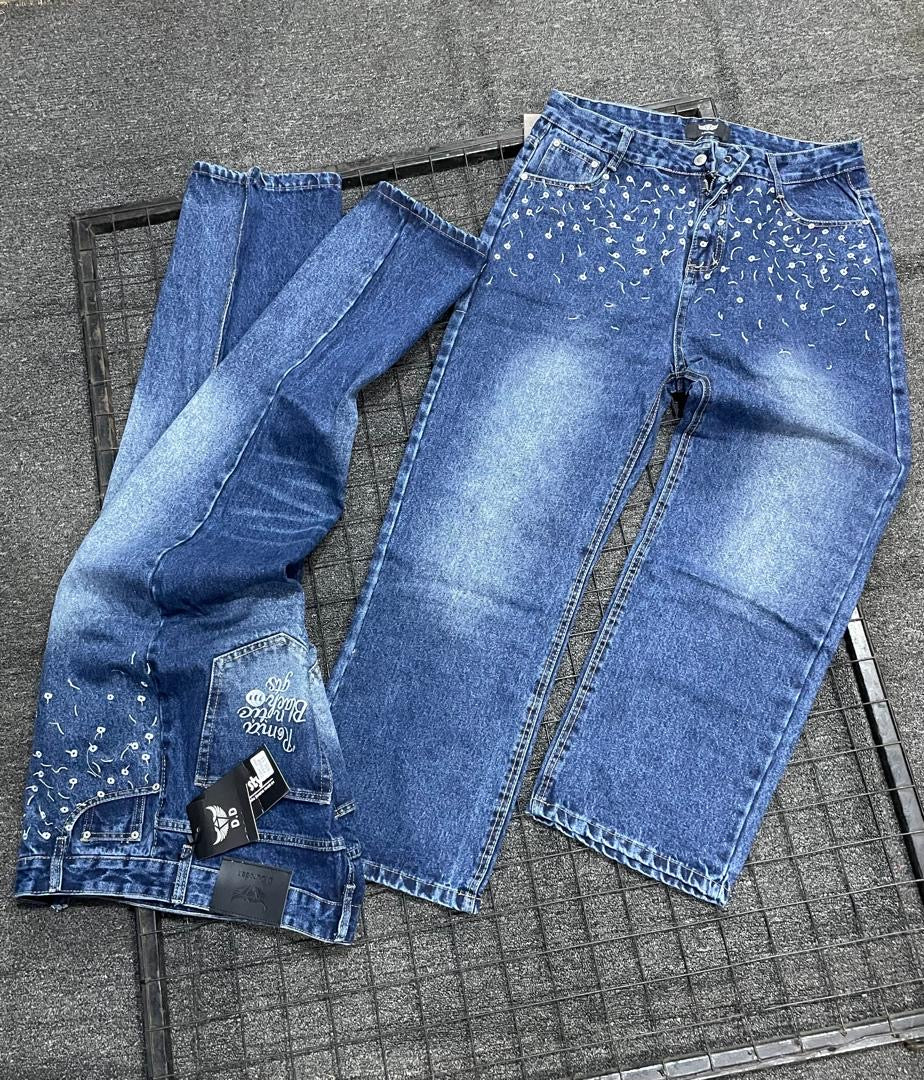 Baggy Studded Jeans
