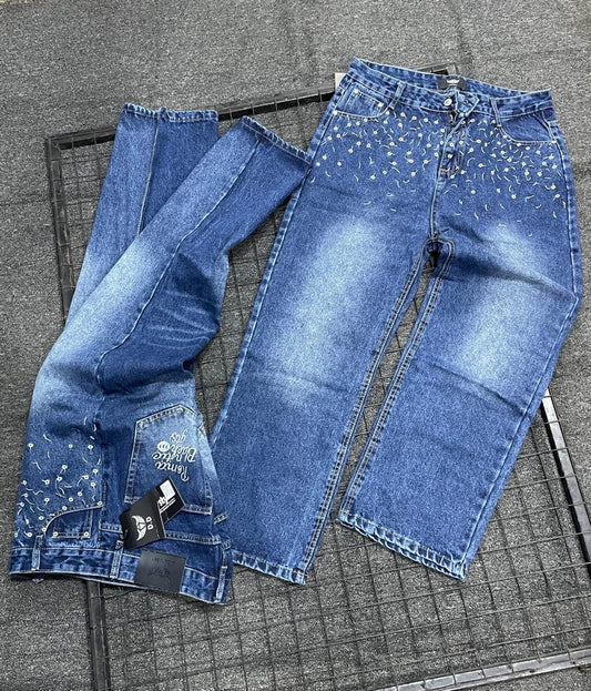 Baggy Studded Jeans