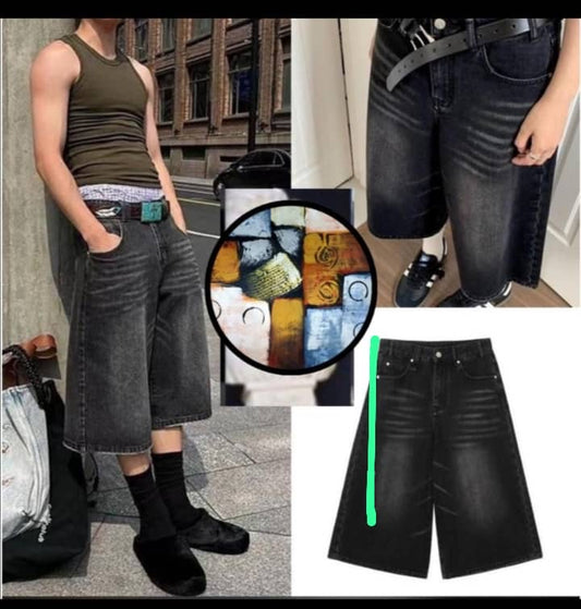 Baggy Jean Shorts