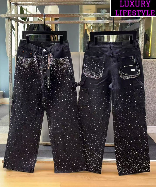 Baggy Studded Jeans