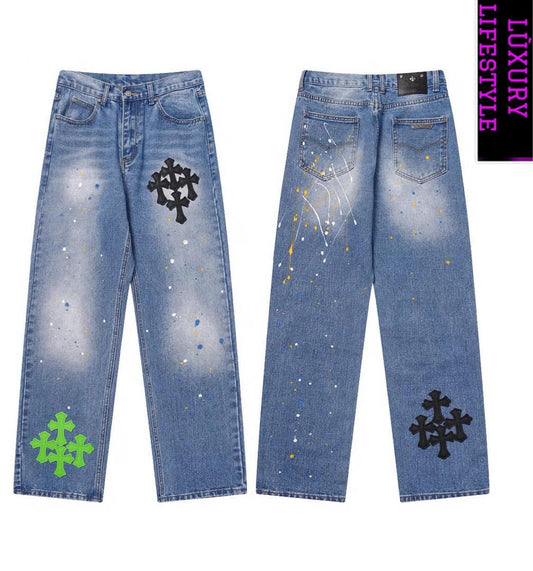 Baggy Studded Jeans