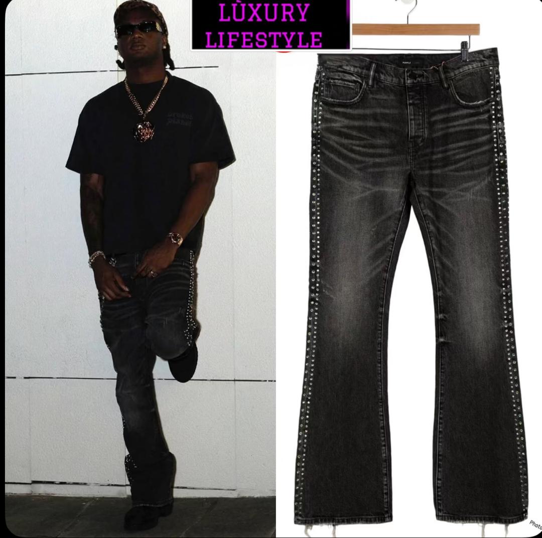Baggy Studded Jeans
