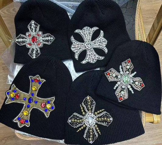 Brand cross stone hat