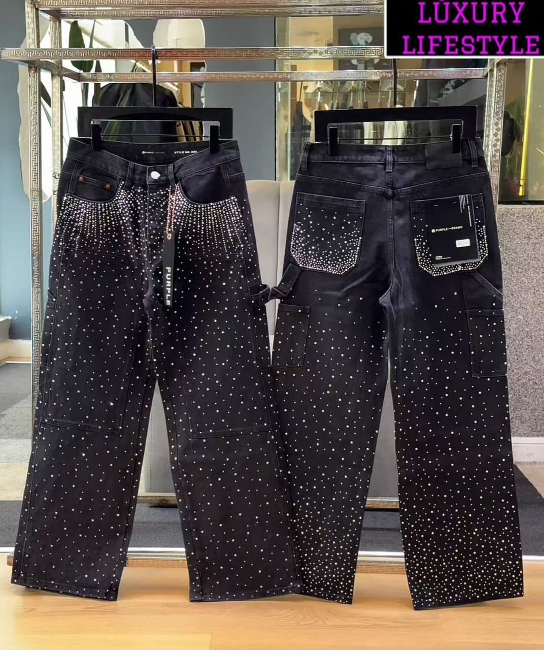 Baggy Studded Jeans