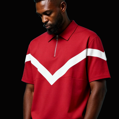 Red and White Jogger